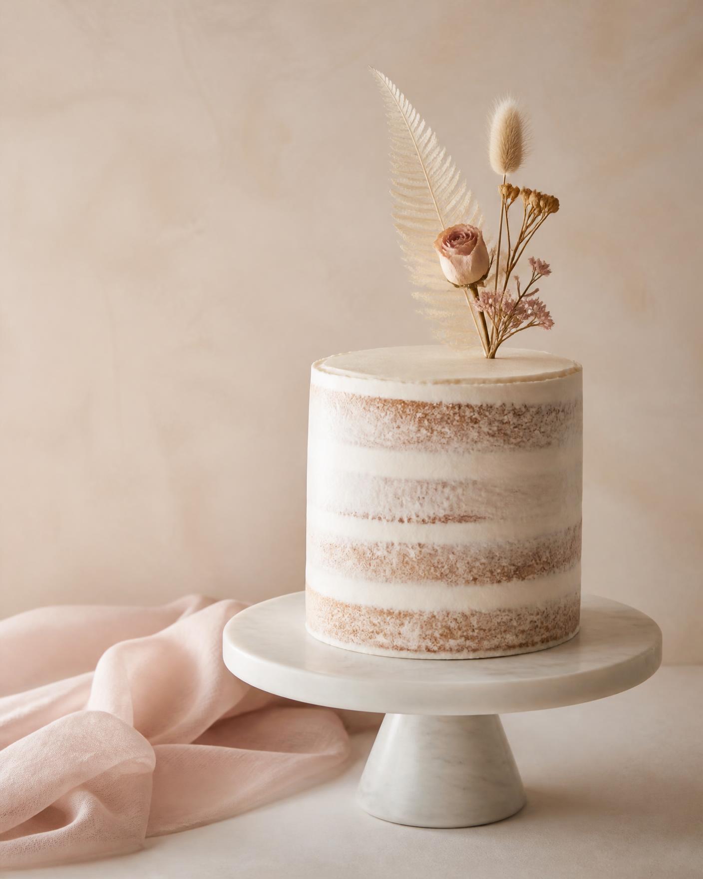 A chocolate celebration cake topped with fresh berries