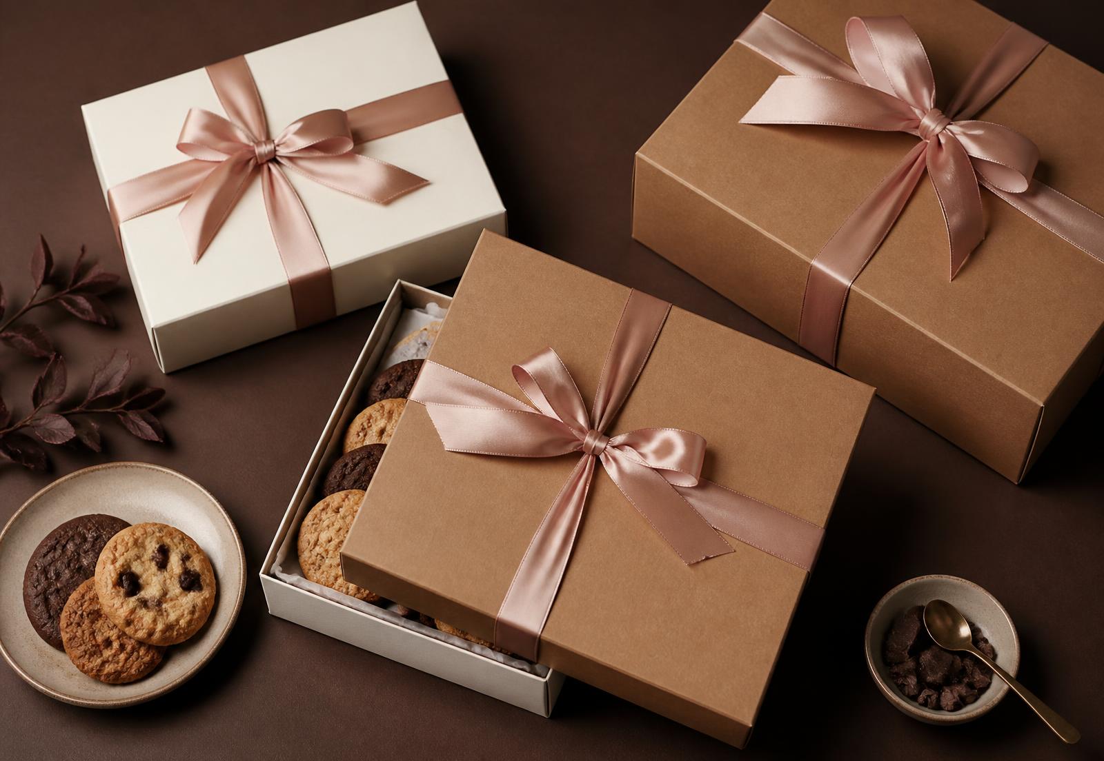 Ribboned CHIPPY'S gift boxes prepared for corporate gifting